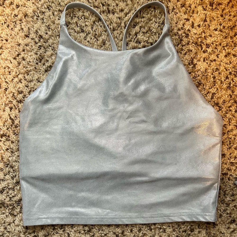 Old Navy powersoft cropped workout tank, size large